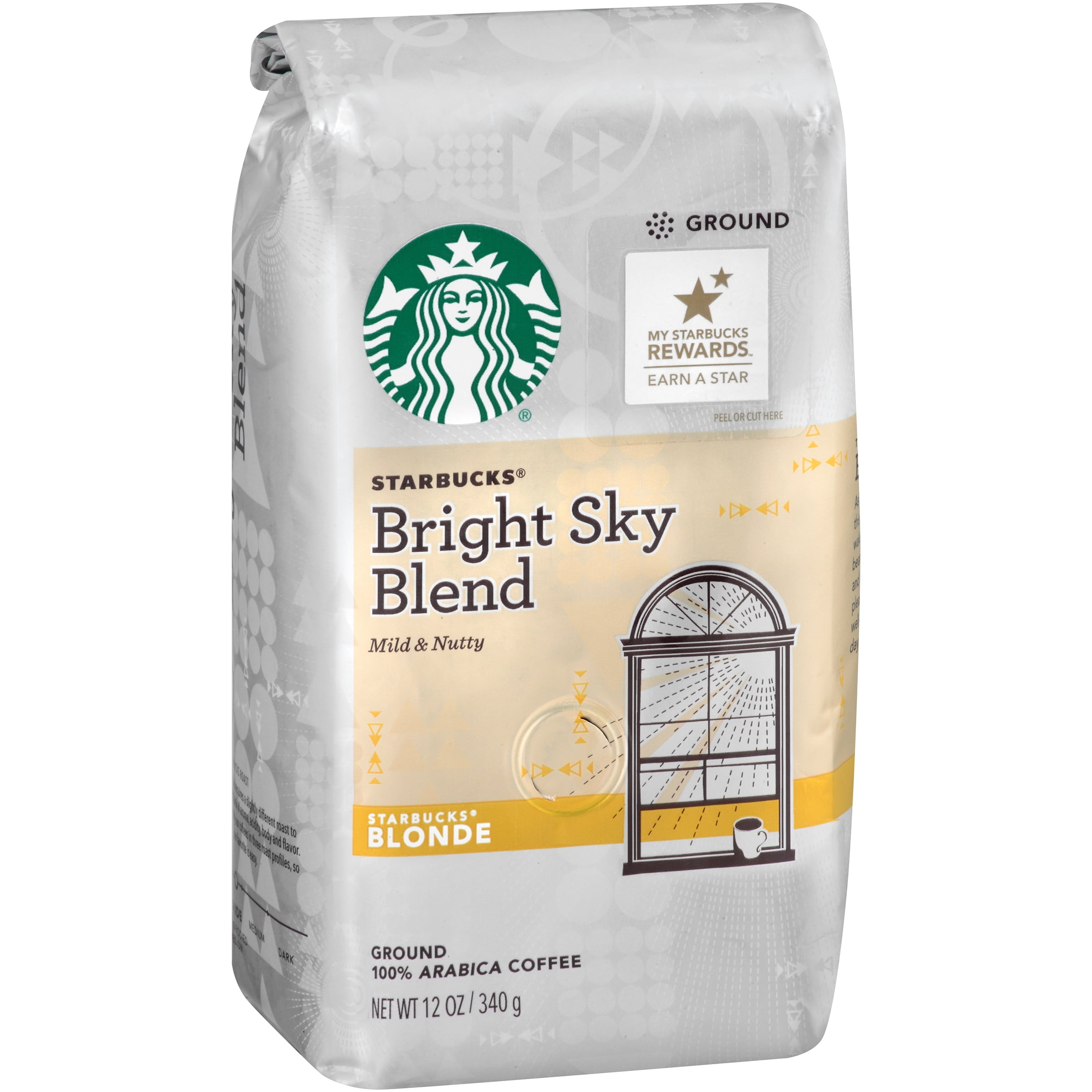Starbucks Bright Sky Blend Blonde Roast Ground Coffee 12 oz. Bag by STARBUCKS COFFEE COMPANY
