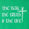 thumbnail image 5 of Wild Bobby The Way, The Truth & The Life Inspirational/Christian Women Tri-Blend Racerback Tank Top, Envy, Medium, 5 of 5