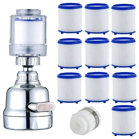 

1 Set Water Filter Faucet Booster Shower Kitchen Water Filter Tap Head 360° Rotating Faucet Nozzle