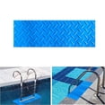 thumbnail image 3 of Dsseng Leaf Pattern Non-Slip Mat for Swimming Pool  Comfortable Soft PVC Anti-Slip Floor Mats Pool Side Protection Mats for Kids Children Seniors  Modern Style Decor  1PC  9”x24”  Blue, 3 of 6