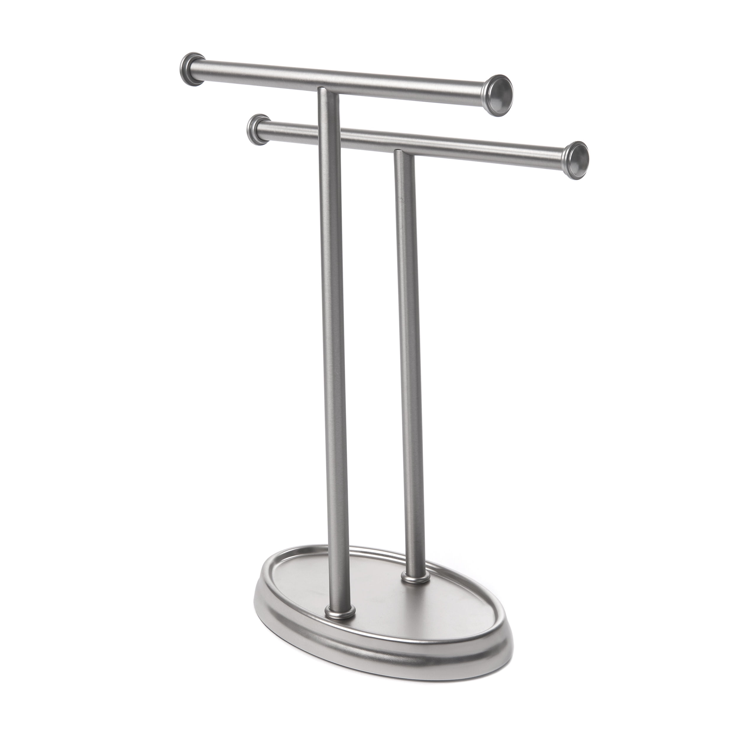 Umbra Palm Double Hand Towel Holder, Brushed Nickel