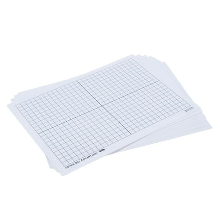 UPC: 0819852018541 | Learning Advantage X-Y Axis Dry Erase Grid Boards – Set of 10