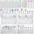 thumbnail image 1 of Juego de brocas para uñas Chumia, 47 unidades, cerámica con forma de diamante eléctrico, 1 of 7
