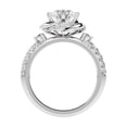 thumbnail image 6 of 2.25 Ct Round Brilliant Cut Moissanite Diamond Anniversary Ring for Women in 14K White Gold Size 4.5 (D/VVS1) by Diamond-Capitals, 6 of 8