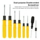 thumbnail image 5 of Riwesomey Destornillador multiusos herramienta de reparación manual de doble cabeza aleación de acero con mango de plástico carpintería Herramientas y ferretería Negro, 5 of 6