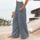 thumbnail image 2 of Pantalones De Mujer,Pantalones De Mujer Pantalones De Pierna Ancha De Cintura Alta para Mujer Pantalones Sueltos Informales Rendimiento De Primer Nivel, 2 of 6