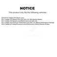 thumbnail image 2 of Transit Auto Rear Disc Rotors Semi-Metallic Pads and Parking Brake Shoes Kit for Car Cadillac ATS K8F-104650, 2 of 11