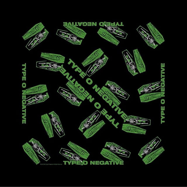 Type O Negative Bandana en Forme de Cercueil