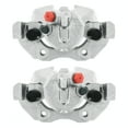 thumbnail image 4 of AutoShack Front Drilled & Slotted Brake Rotors Premium Ceramic Brake Pads Calipers | Replacement for 2005-2007 Mazda 3 2006-2007 Mazda 5 FWD | Zinc Coated | 8-PC Brake Kit | SilverShield Pro, 4 of 5