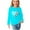 Light Blue, variant on Busydd Baby Girl Clothes Baby Boy Clothes Unisex Toddler Girl Clothes Fashion Girls Sweatshirt Long Sleeve Heart Print Pullover Sweatshirt Teen Girl Clothes Children's Fall Clothes 3-13 Years