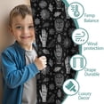 thumbnail image 3 of Blackout Kids Curtains,Black White Skull Hand Spider Pattern Childrens Insulated Curtains Set Of 2,Bedroom Essentials,Toddler Room Decor 42x54in(106x137cm), 3 of 5