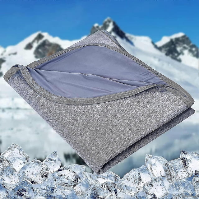 Manta refrescante para sudores nocturnos Manta fresca con arco japonés Q-max>045 Manta suave y ligera de fibra refrescante de doble cara para verano A