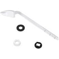 Universal Toilet Flush Lever Handle, White Plastic, Front Mount, Straight Arm, Easy Install