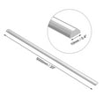 thumbnail image 2 of 5mmx10mmx500mm Half Round Solid Acrylic Rod PMMA Extruded Bar Clear 2Pcs, 2 of 5