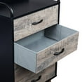 thumbnail image 5 of Triple Tree 4 Drawer Fabric Storage Dresser, Gray and Black, 35.43"H x 21.65"W x 13.39"D, 5 of 7