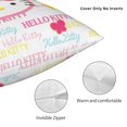 thumbnail image 3 of Hello Kitty Pillow Cover, Square Throw Pillow Cases For Couch Sofa Bed Living Room,Home Decorative, 26"X26", 3 of 9