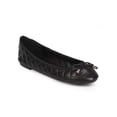 thumbnail image 1 of Women Quilted Bow Cap Toe Slip On Ballet Flat DD90, 1 of 5