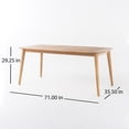 thumbnail image 4 of GDF Studio Hartford Outdoor Wicker and Acacia Wood 7 Piece Dining Set, Multibrown and Teak, 4 of 8