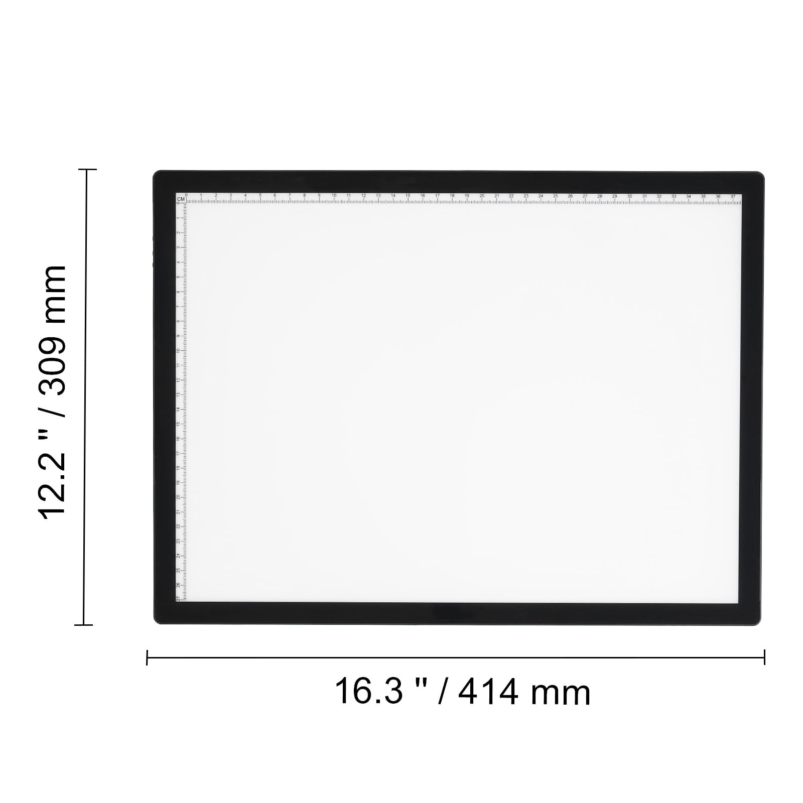 VEVOR Light Board, A3 LED Light Pad with 6 Level Dimmable Brightness, Rechargeable Light Table for Tracing, Light Box for Diamond Painting, Animation, Sketching, Drawing, Stenciling, Artists (Black)
