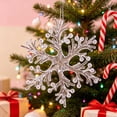 thumbnail image 7 of Christmas Decoration Crystal Ornaments,Hanging Acrylic Christmas Snowflake Shaped Ornaments for Christmas Tree Winter New Year Fireplace Party Holiday Decoration, 7 of 7