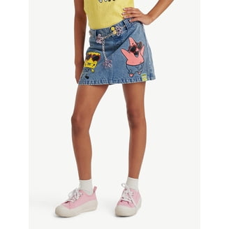 Justice Girls PAC-MAN Denim Skirt, Sizes XS-XL & Plus - Walmart.com