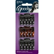 Goody Women's Classics Square Thick Hair Claw Clip, 3 Count