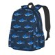 thumbnail image 1 of Disketp Cute Shark Mochila Escolar de Gran Capacidad y Peso Ligero, Mochila de Viaje Ideal para Escuela, Trabajo y Uso Diario, Cómoda y con Estilo, 1 of 8