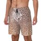 thumbnail image 1 of Balery Leopard Brown Bañador para hombre, shorts de playa de secado rápido con entrepierna y forro de compresión-3X-Large, 1 of 6