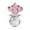 Pink-PK-home supplies, variant on LEFTHIGH Home Transparent Rose Bouquet Glass Ornament Home Decor Crystal 11x8.5cm Romantic Decorative Gift Symbolic Roses For Special Occasions Gifts