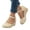 Beige, variant on Women's Platform Sandals Closed Toe Espadrilles Wedge Sandal Ankle Strap Summer Slip on Shoes