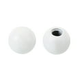 thumbnail image 4 of Uxcell M4 Thread Ball Lamp Finials Cap Knob Lamp Decoration Screw Caps for Lamp Harp Holder's Top White 20 Pack, 4 of 6