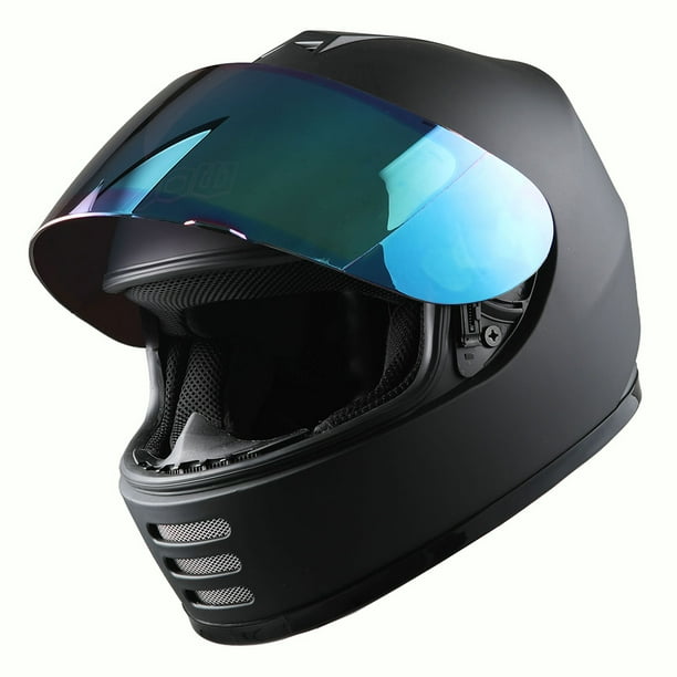 WOW Motorcycle Full Face Helmet Street Bike BMX MX Youth Kids Matt