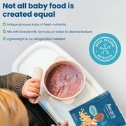 Amara Organic Baby Food Oats N Berries, No Added Sugar, Stage 2, 5 Individual Servings
