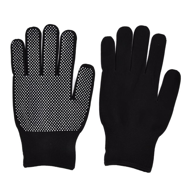 Guantes de escalada antideslizantes negros, guantes de pesca para ciclismo, invierno cálido, resistente al viento, diseño de dedo completo para hombres y mujeres