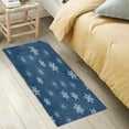 thumbnail image 5 of GZHJMY Christmas Snowflakes Bathroom Rug Mat,Soft and Absorbent Bath Mats Non-Slip Carpet Machine Washable Kitchen Mat for Bathroom, Tub and Shower 39x20in Carpet Runner, 5 of 7