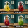 thumbnail image 6 of OVENTE Fruit Infusion Water Pitcher 2.5L/85Oz with Removable Lid and Infuser Rod, BPA-Free, Shatterproof Acrylic Beverage Jug for Flavor-Infused Drinks, Lemonade, Juice and Iced Tea, Clear PIA0852C, 6 of 8
