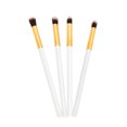 thumbnail image 1 of figatia 4Pcs Makeup Brush Set Blending Eyeshadow Foundation Cosmetic Kits White and Gold, 1 of 8