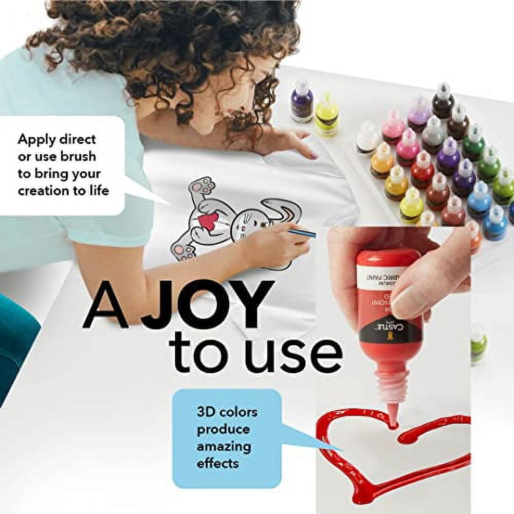Castle Art Supplies 3D Fabric Paint Set
