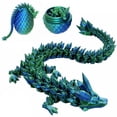 thumbnail image 1 of Dragón YTRXYLKL impreso en 3D con huevo sorpresa para niños, color verde, 1 of 6