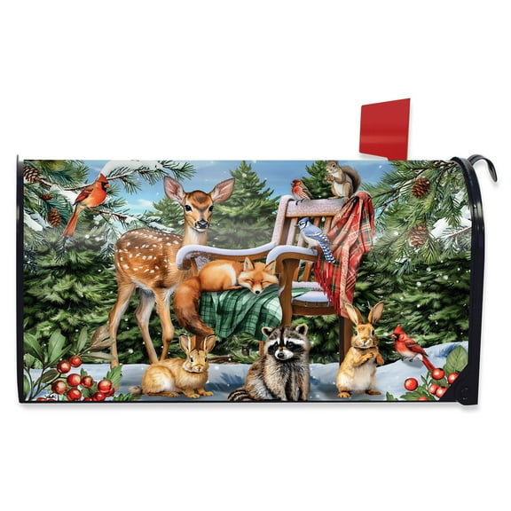 Briarwood Lane Snow Day Friends Mailbox Cover