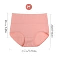 thumbnail image 4 of FELTECHELECTR 4 piezas de calzoncillos para mujer, ropa interior de cintura alta, calzoncillos elásticos, calzoncillos para mujer, talla M, 4 of 7