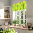 thumbnail image 3 of Summer Lemon Valances for Windows, 42 x 12in, Green Yellow Lemon Cartoon Fruit Geometric Rod Pocket Kitchen Valance Curtain Light Filtering Window Treatments for Living Room Bedroom, 1 Panel, 3 of 7