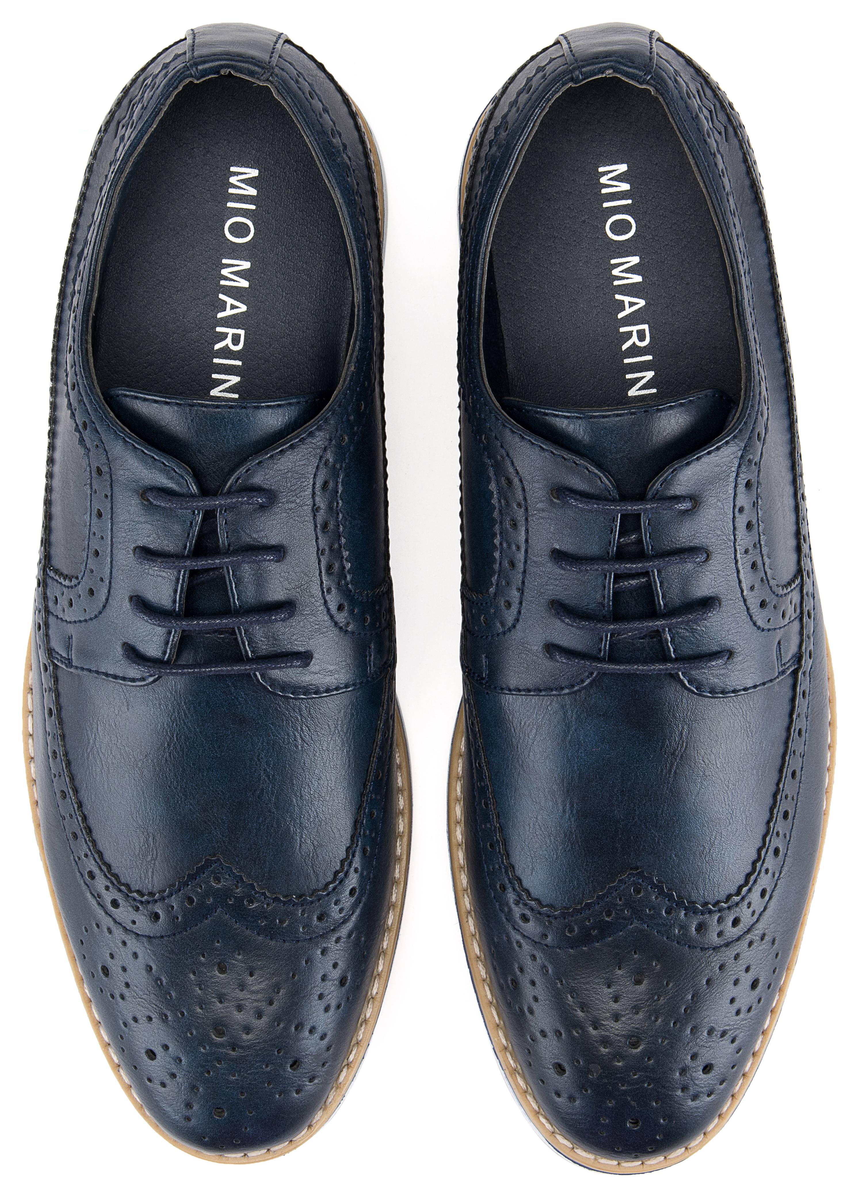 Mio Marino Classic Wingtip Oxford Dress Shoes for Men w/ Elegant Shoe Bag - image 4 of 7
