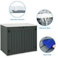 thumbnail image 5 of Dextrus Outdoor Horizontal Storage Sheds, Weather Resistant Resin Tool Shed, Multi-Opening Door for Easy Storage of Bike, Trash Cans, Garden Tools, Lawn Mowers, 35 Cu ft, 5 of 5