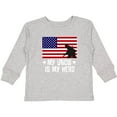 thumbnail image 3 of Inktastic Military Uncle is my Hero US Flag Boys or Girls Long Sleeve Toddler T-Shirt, 3 of 5
