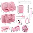 thumbnail image 2 of Set de organizadores y accesorios de escritorio Froidesente Pink 17 en 1, 2 of 9