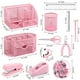 thumbnail image 2 of Set de organizadores y accesorios de escritorio Froidesente Pink 17 en 1, 2 of 9