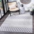 thumbnail image 4 of SAFAVIEH Cabana Elouise Ivory/Grey 2'2"X9' Runner Indoor/Outdoor Area Rug Ivory/Grey, 5'5" x 7'7", 4 of 14