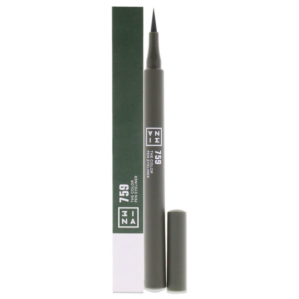 Delineador de ojos The Color Pen - 759 Verde oliva de 3Ina para mujeres - Delineador de ojos de 0.034 oz