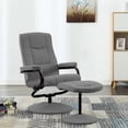 thumbnail image 1 of vidaXL Fauteuil Inclinable avec Repose-Pieds Tissu Gris Clair, 1 of 5